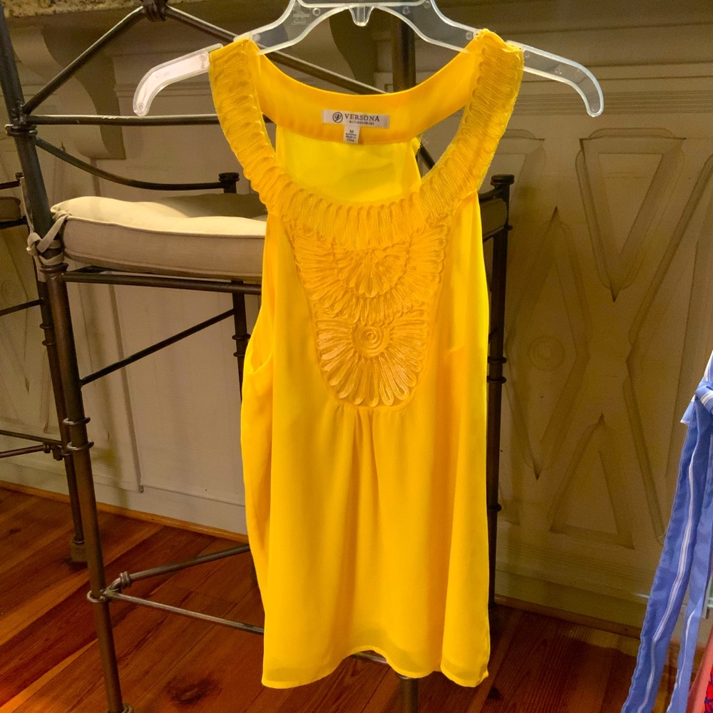 Versona Yellow Tank Top